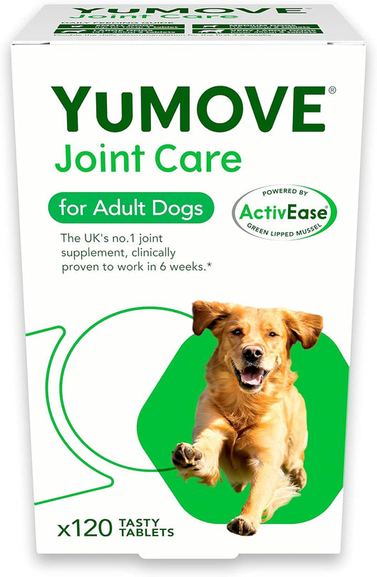 YuMOVE Joint Supplement for Adult Dogs, with Glucosamine, Chondroitin, Green Lipped Mussel