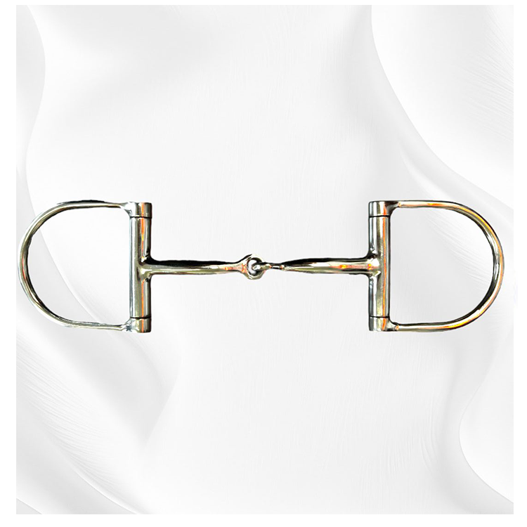 Equestrian Dee Ring Snaffle Horse Bit Stainless Steel Jointed