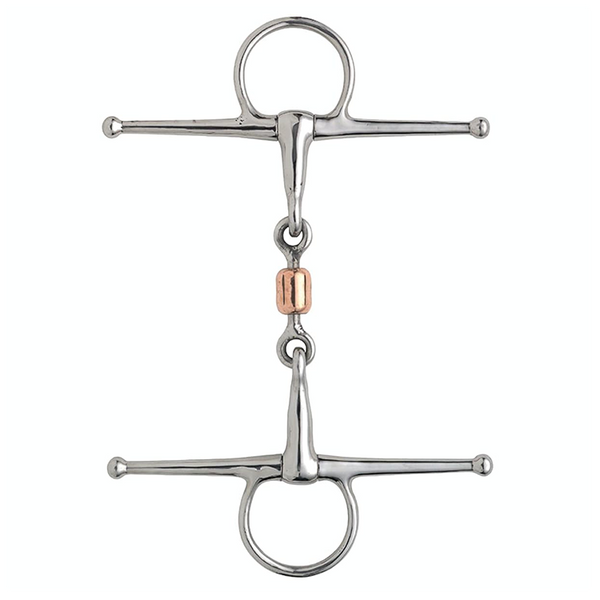 German Silver & Stainless Steel Hanging Cheek Mullen Mouth Snaffle Bit – UKSALES25, Fast Dispatch