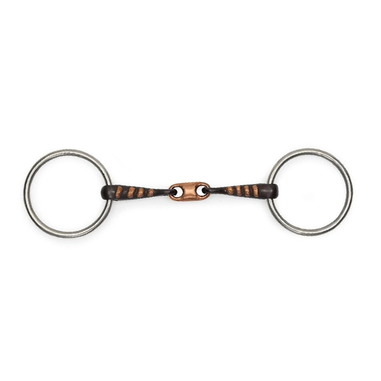 Sweet Iron Loose Ring Snaffle with Raised Copper Bit for Horse