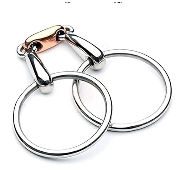 Loose Ring Snaffle Copper Link Happy Mouth Bit for Horses