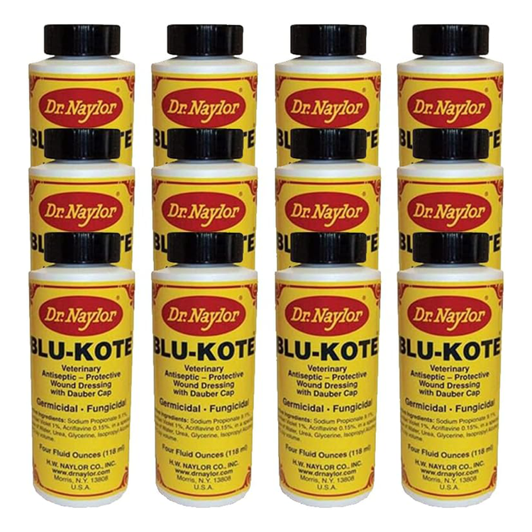 Dr. Naylor Blu-Kote Dauber (4 oz.) - Fast Drying Antiseptic Wound Dressing - Pack of 12