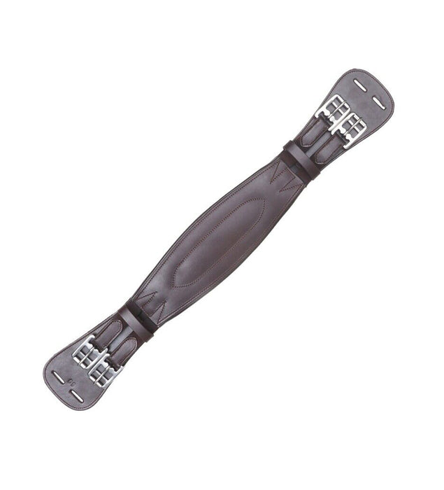 Equestrian Premium Leather Dressage Girth with Elasticated at both ends - 130-D