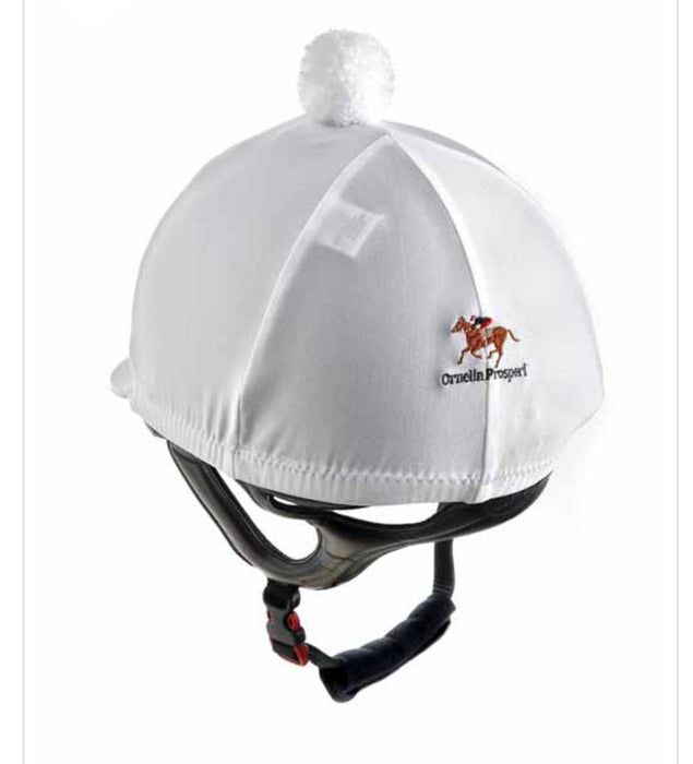 Ornella prosperi helmet cover with POM POM
