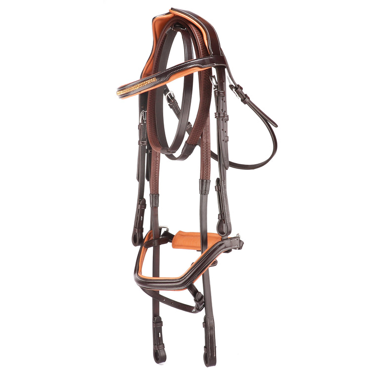 Anatomical Crank Flash Noseband Bridle