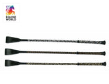Nylon Braided, leather popper, non-slip handle, plastic cap