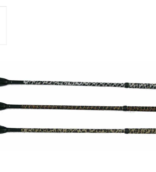 Nylon Braided, leather popper, non-slip handle, plastic cap