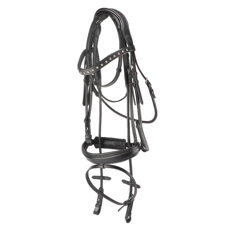 Rolled Anatomical Crank Flash Noseband Bridle