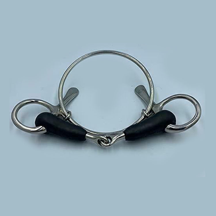 Dexter Racing Half Spoon Rubber Jointed Stainless Steel Horse Pony Bit