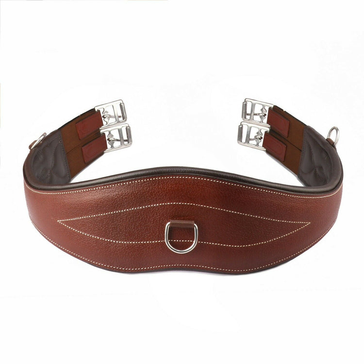 ANATOMICAL PREMIUM LEATHER CHAFELESS GIRTH-8022