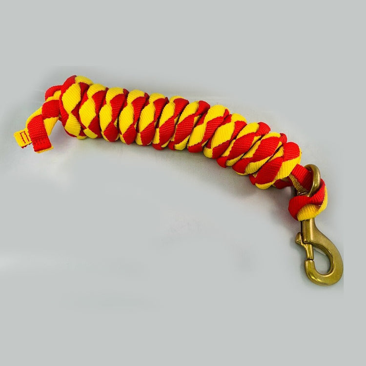 Heavy Duty Braided Two Tone Lead Rope Horses & Ponies 8 feet
