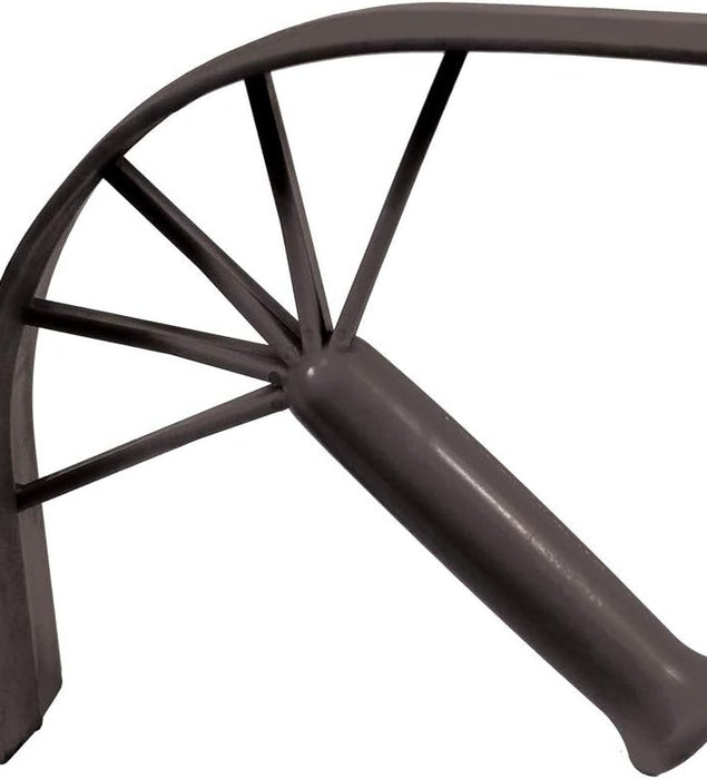 Plastic Sweat Scraper with Rubber Edge – Horse Grooming Tool for Removing Sweat & Water, Durable Curved Body, Gentle on Coat, for Horses & Ponies