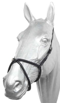 Zilco Figure 8 Rubber Noseband – Black, One Size – Raises Bit Position, Comfort Fit