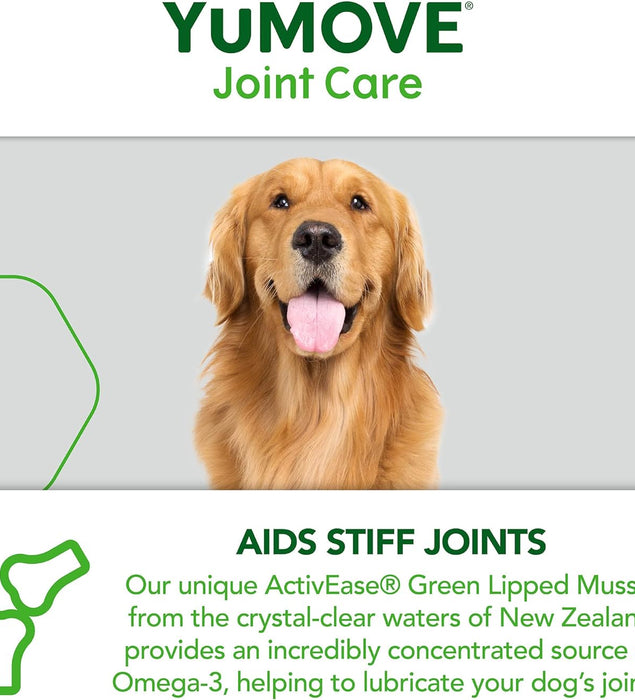 YuMOVE Joint Supplement for Adult Dogs, with Glucosamine, Chondroitin, Green Lipped Mussel