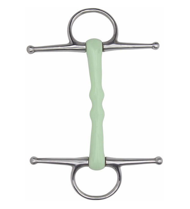 Happy Mouth Shaped Full Cheek Snaffle Horse Bit Stainless steel