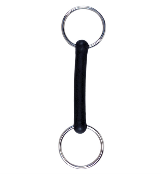 Loose Ring Rubber Mouth Snaffle Durable Horse Bit