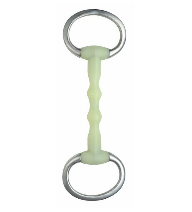 Happy Mouth Ripple Eggbutt Snaffle Dee Bit