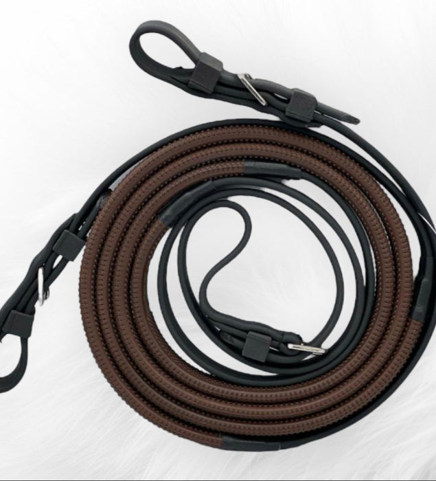 Original USA Biothene Kris Orange Racing Reins Buckle End