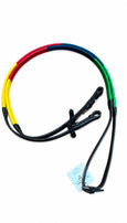Multi Coloured Rubber Grip Training Reins