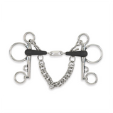 Rubber Pelham with Peanut Link Bit for horse