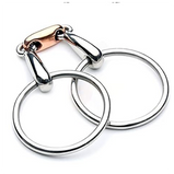 Loose Ring Snaffle Copper Link Happy Mouth Bit for Horses