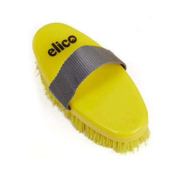 Elico Sandown Body Brush – Bright Colored Horse Grooming Brush, Soft Bristles for Lifting Dirt & Dust
