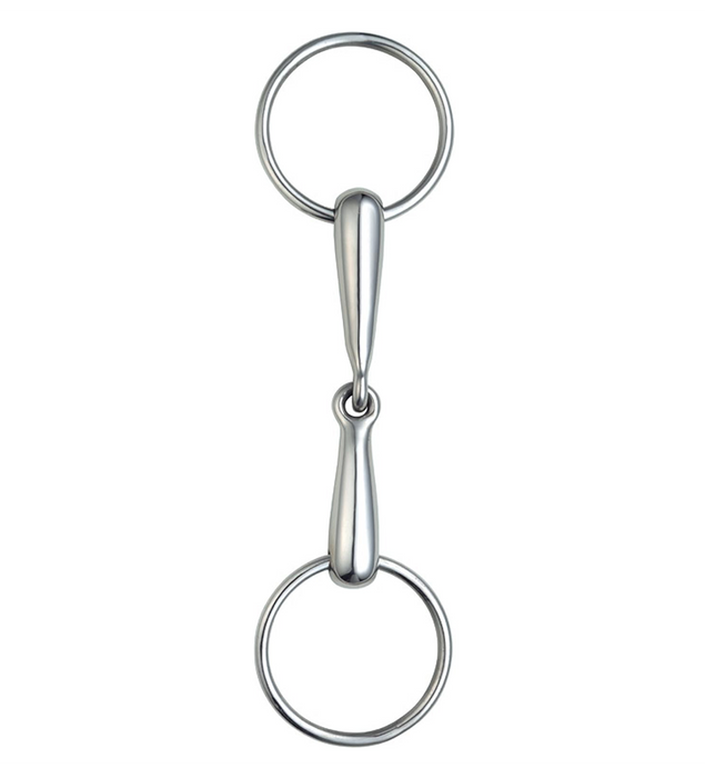 Loose Ring Snaffle Bit Stainless Steel Horse Ring Hollow Jointed Mouth