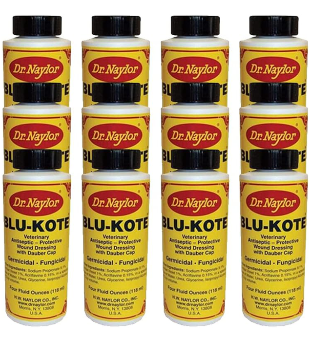 Dr. Naylor Blu-Kote Dauber (4 oz.) - Fast Drying Antiseptic Wound Dressing - Pack of 12