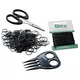 Bitz Plaiting Kit – Plaiting Bands – Scissors – Needles – Cotton – Plaiting Aid