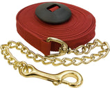 Poly Lunge Line with Chain 25 Feet and Rubber Stopper