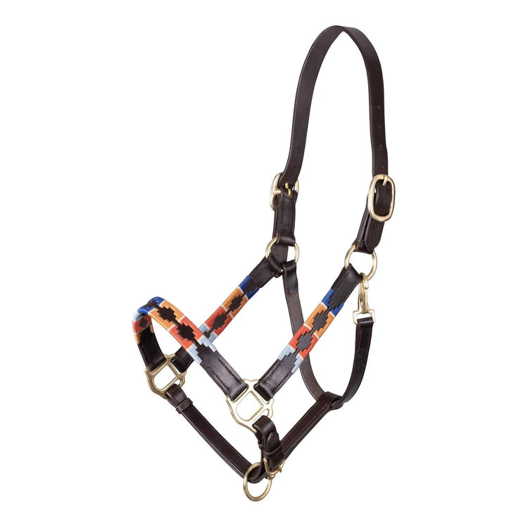 Polo Head Collar -Brown Soft Leather – For Horses
