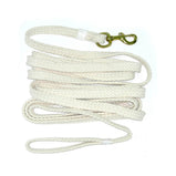 Lead Rope Flat Braided Cotton long Lunge with Snap Training Leads 25 Feet