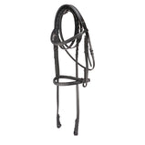 Equestrian Horses Bridle With Lace Reins Premium Leather