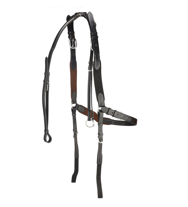 Italian Leather Hunting Breastplate With Runing Martingale Attachment