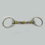 Equestrian Loose Ring Snaffle Bit with Copper Roller