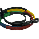 Multi Coloured Rubber Grip Training Reins