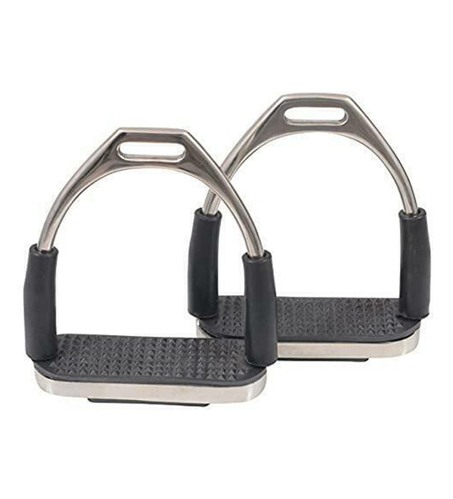 Flexible Safety Stirrups – Non-Slip Rubber Tread, Shock-Absorbing Stainless Steel – Ideal for Equestrian Sports