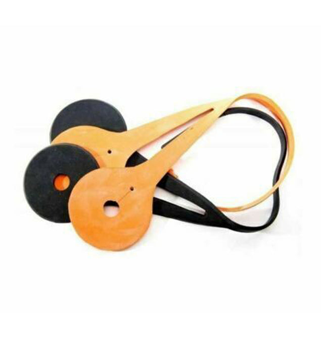 Australian Nosebands Rubber Cheeker for horses - With Leather Strap