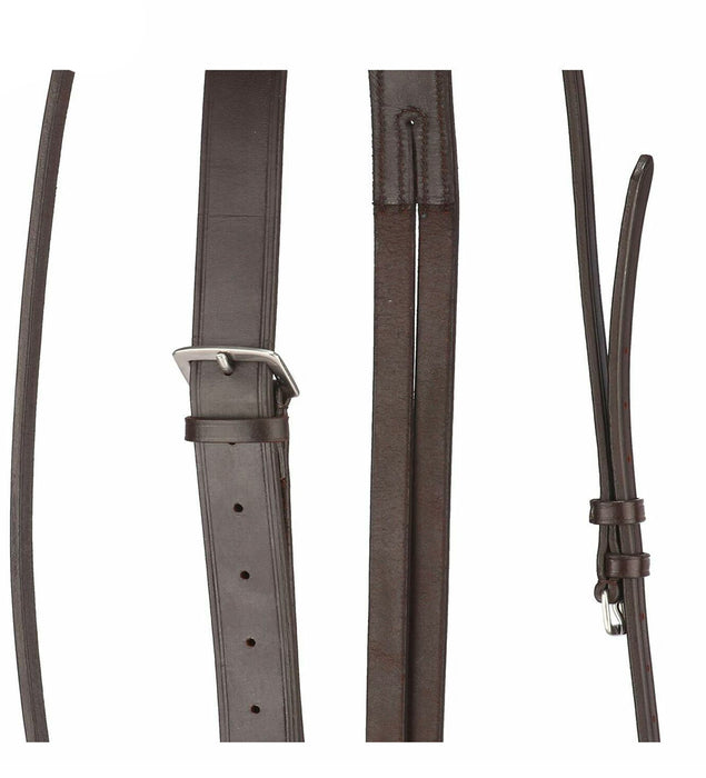 Adjustable Leather Running Martingale Black Brown-COB & Full Size - 135-C