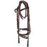 Anatomical Crank Flash Noseband Bridle With Reins