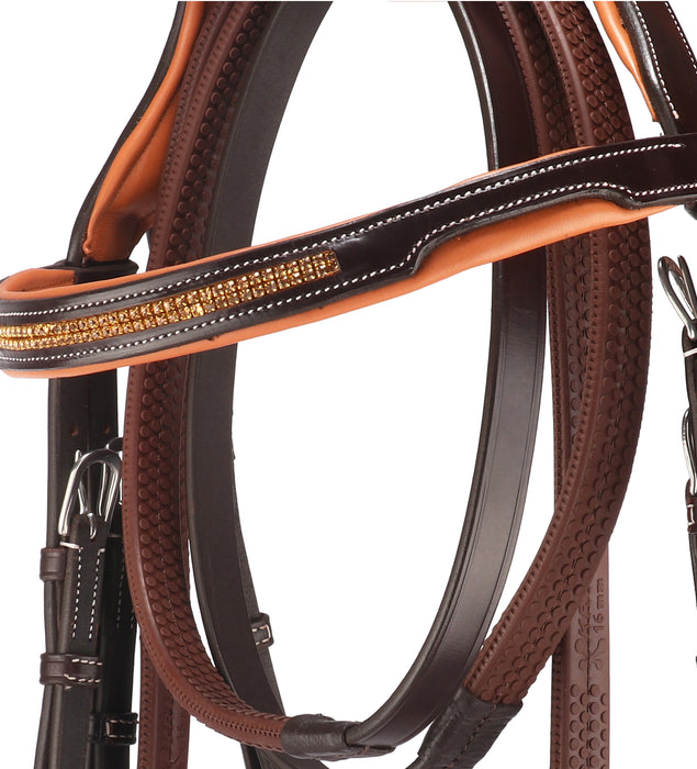 Anatomical Crank Flash Noseband Bridle