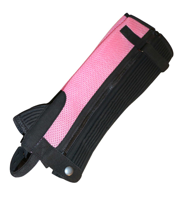 Air mesh synergetic leather half chaps - Art-7002