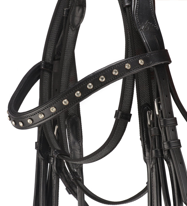 Rolled Anatomical Crank Flash Noseband Bridle