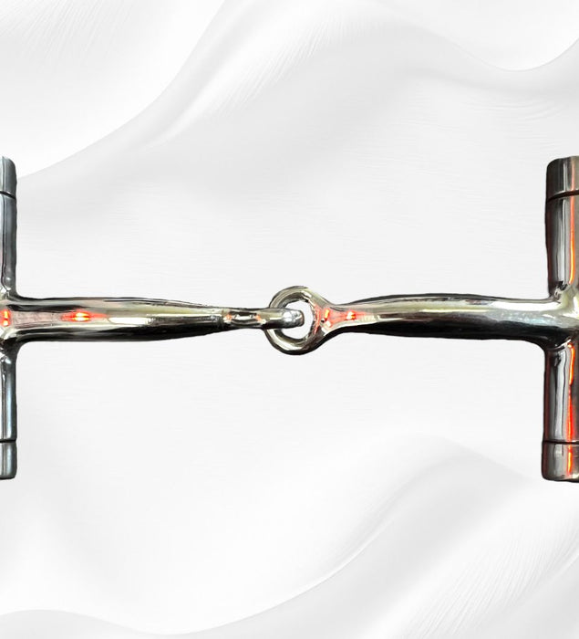 EQUESTRIAN D-RING SNAFFLE HORSE BIT