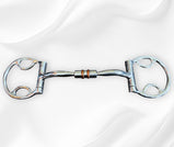 Ported D-ring Snaffle Bit with Rollers- MC 5044