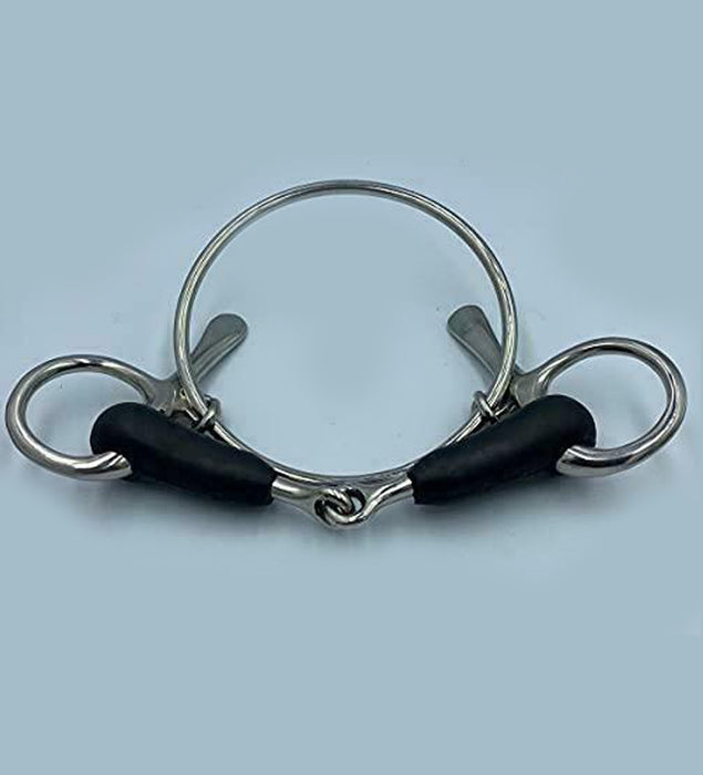 Dexter Racing Half Spoon Rubber Jointed Stainless Steel Horse Pony Bit